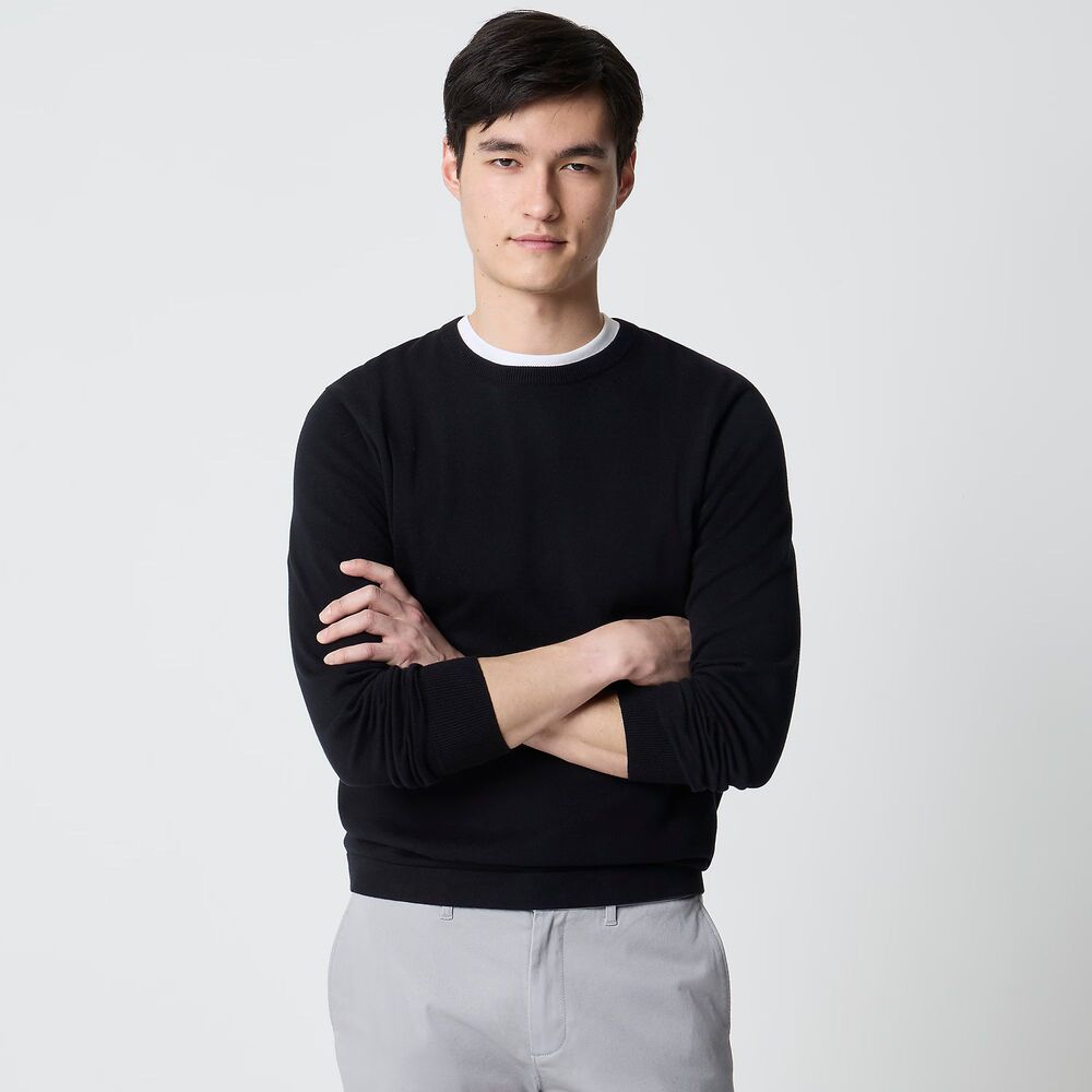 J. Crew Factory 100% cotton black sweater tee, size S